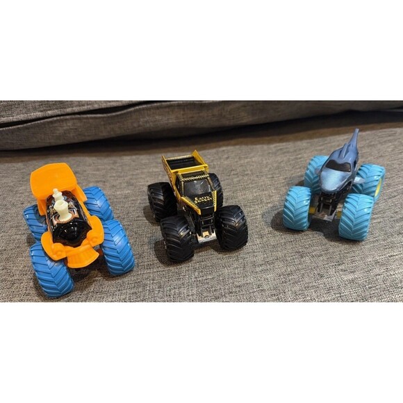 Hot Wheels Other - Hot Wheels Monster Trucks Set Of 3 Loco Punk, Earth Shaker and Meglaodon